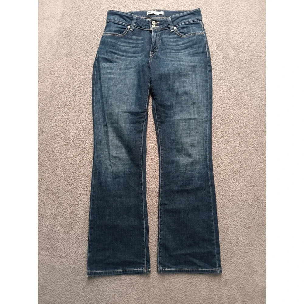Levi's 529 Curvy Bootcut Jeans Women's 8M‎ W29 L32 Dark Wash Stretch Denim